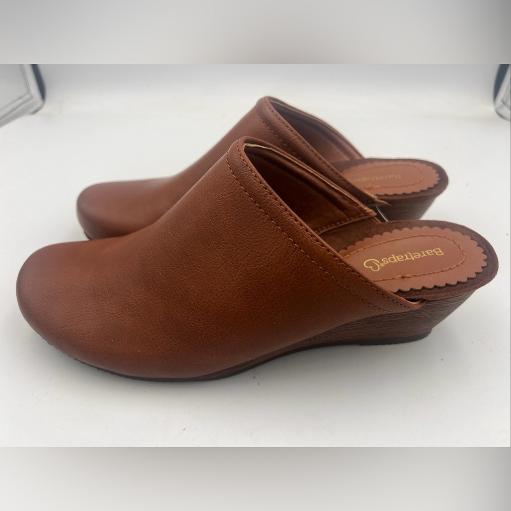 Baretraps Lilibet Mules Women’s Size 8.5M Cognac Brown Ultra Comfort Slides NWT - Picture 3 of 11